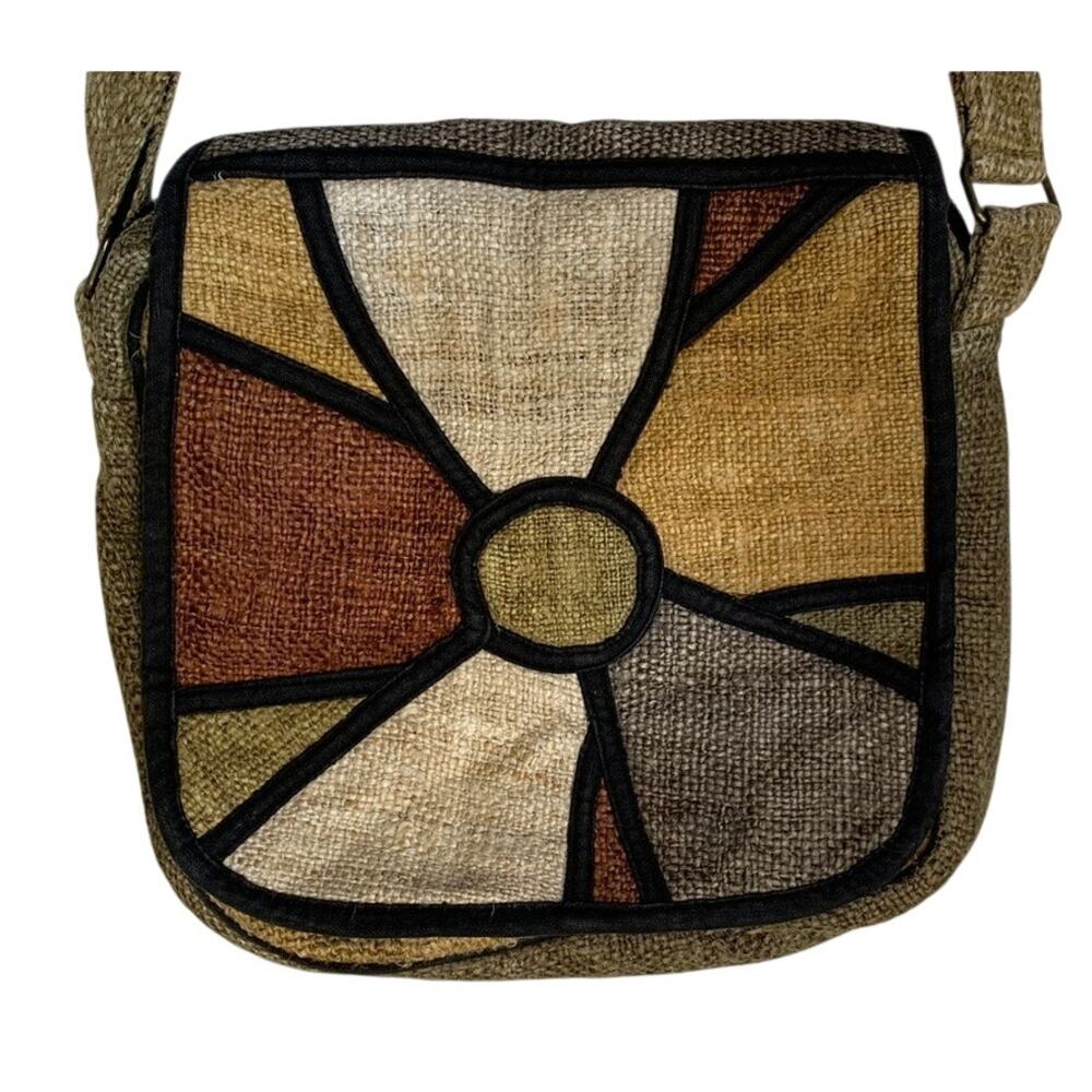 The Winding Road Hemp Flower Purse Crossbody Messenger Made in Nepal